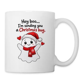 Niedlicher Weihnachtsgeist Boo Humor - Tasse - Weiß - Rechts