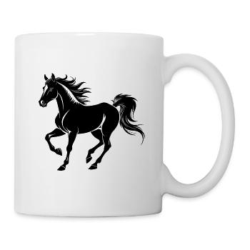 Pferdegalopp - Tasse - Weiß - Rechts