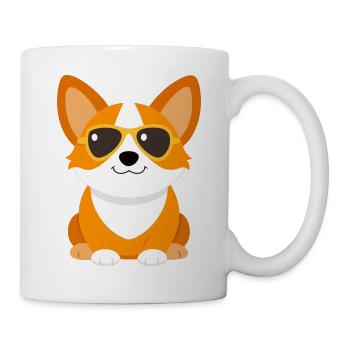 Süßer Corgi - Tasse - Weiß - Rechts