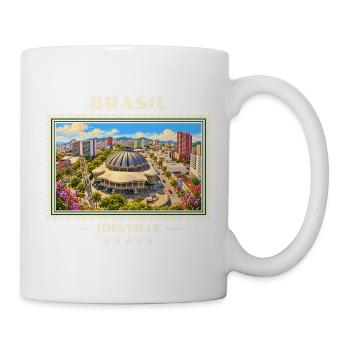 Brasilien Joinville Vintage Reisemarke - Tasse - Weiß - Rechts