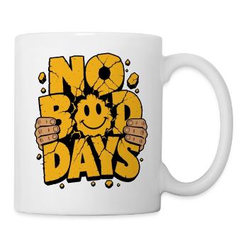 Smiley – No Bad Days - Tasse - Weiß - Rechts