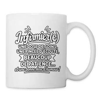 Pfleger-Pflege-Humor – Fürsorge und Geduld - Tasse - Weiß - Rechts