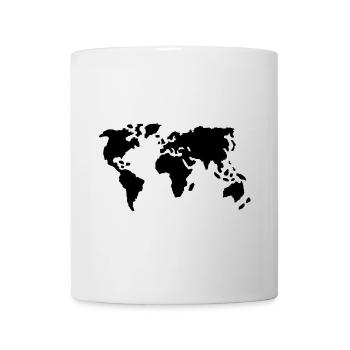 Welt - Tasse - Weiß - Vorne