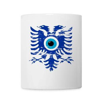 Albanien Flagge Nazar Amulett used - Tasse - Weiß - Vorne