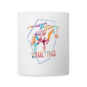 Anmutige Voltigierkunst Pferdeturnen - Tasse - Weiß - Vorne