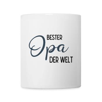 Bester Opa der Welt - Spruchdesign - Tasse - Weiß - Vorne