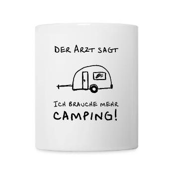 der arzt sagt wohnwagen - Tasse - Weiß - Vorne