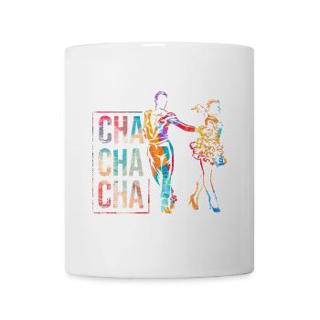 Sprühender Cha Cha Tanzrhythmus - Tasse - Weiß - Vorne