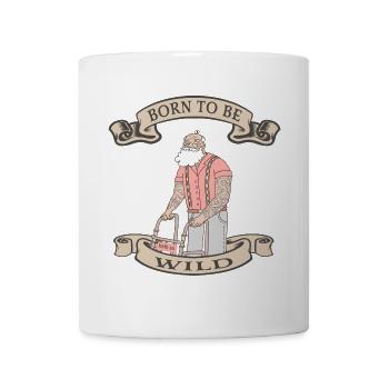 Aktiver Senior mit Rollator - Tasse - Weiß - Vorne