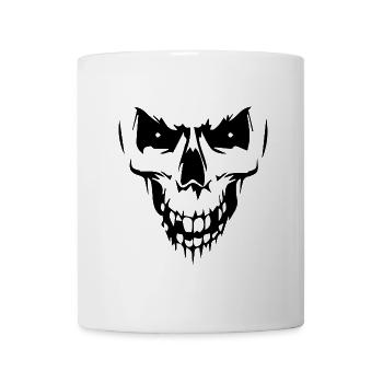 Totenkopf - Tasse - Weiß - Vorne