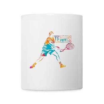 Siegreicher Tennisprofi Rasenplatz - Tasse - Weiß - Vorne