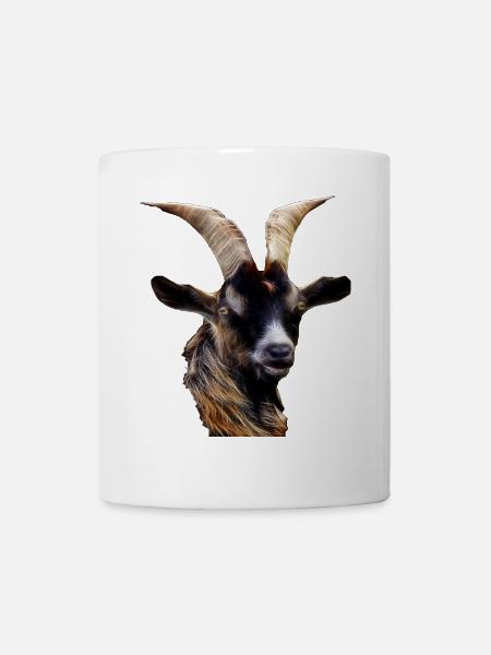 Ziege Widder Steinbock Horoskop Sternzeichen Tier - Tasse - Weiß