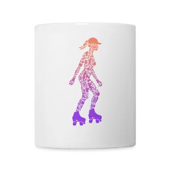 Rollschuh Roller Skating Mädchen Rollschuhe - Tasse - Weiß - Vorne