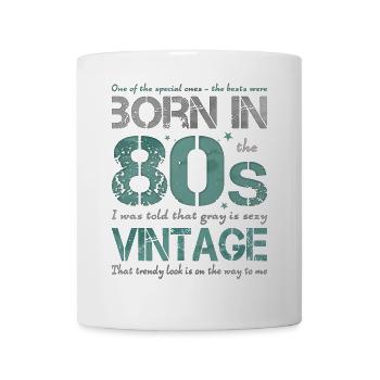die Achtziger 80er 80s - Tasse - Weiß - Vorne