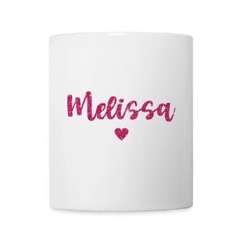 Melissa Herz Pink - Tasse - Weiß - Vorne