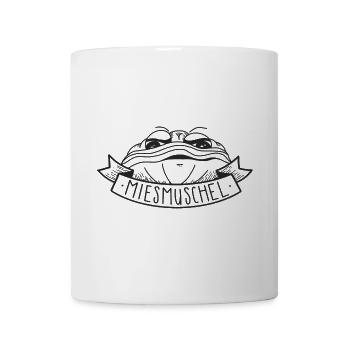 Miesmuschel – Minimalistisches Meeresfrüchte Desig - Tasse - Weiß - Vorne