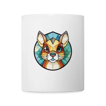 Chipmunk bunte Aquarell-Tierillustration - Tasse - Weiß - Vorne
