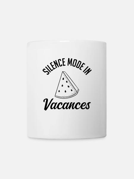 Stillemodus in Vakanz. - Tasse - Weiß