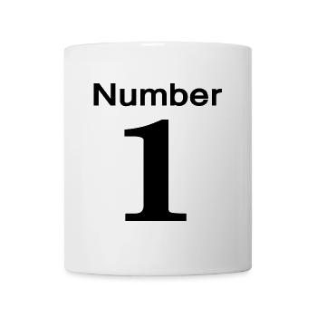 number 1 - Tasse - Weiß - Vorne
