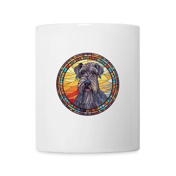 Riesenschnauzer Hunderasse Buntes Glas Buntes W - Tasse - Weiß - Vorne