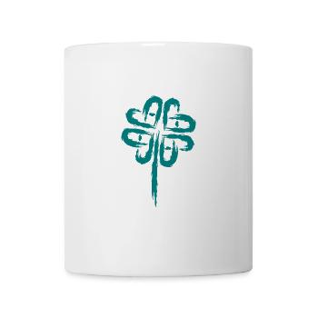 Kleeblatt Symbol Keltische Symbole - Tasse - Weiß - Vorne