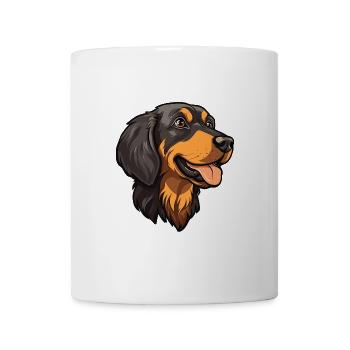 Berger de Beauce Hunderasse Cartoon Kawaii Illustra - Tasse - Weiß - Vorne