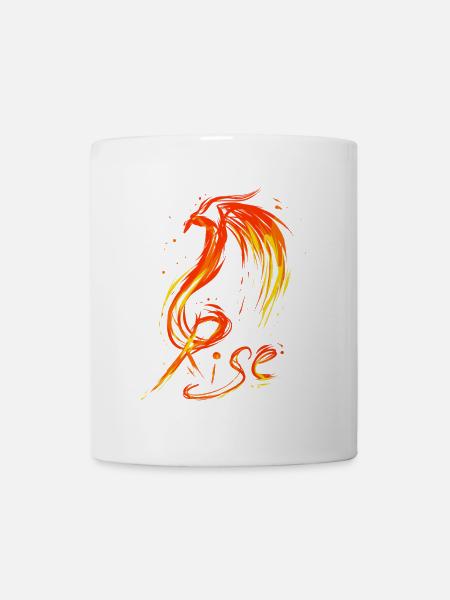 Feuervogel Rise Aufstieg - Tasse - Weiß