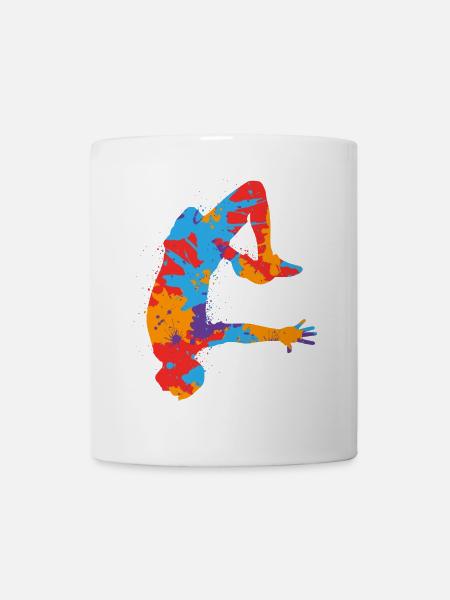 Parkour Freerunning Freerunner Bunt Parkourläufer - Tasse - Weiß