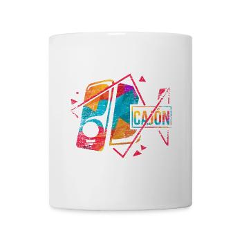 Grooviger Cajón Trommelrhythmus - Tasse - Weiß - Vorne