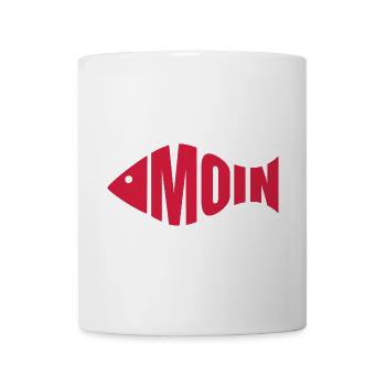 Moin - Fischkopf - Tasse - Weiß - Vorne