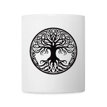 Mystischer Yggdrasil - Das Glückssymbol der nordis - Tasse - Weiß - Vorne