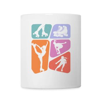 Rollschuhe Roller Skating Rollschuh Mädchen - Tasse - Weiß - Vorne