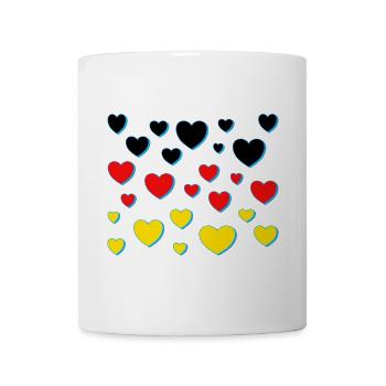 deutschland schwarz rot gold - Tasse - Weiß - Vorne