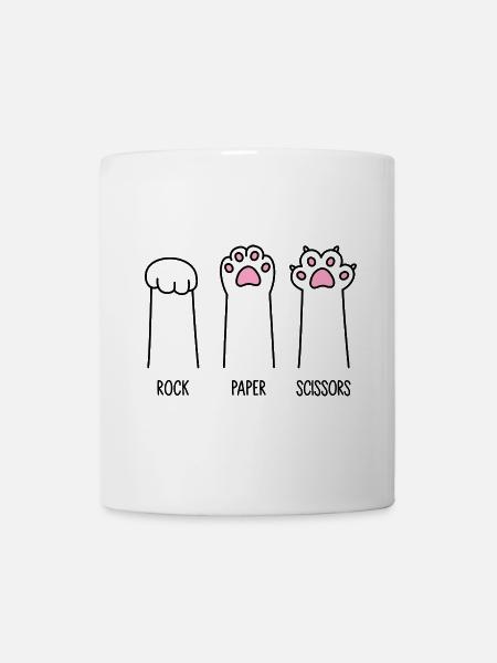 Rock Paper Scissors - Tasse - Weiß