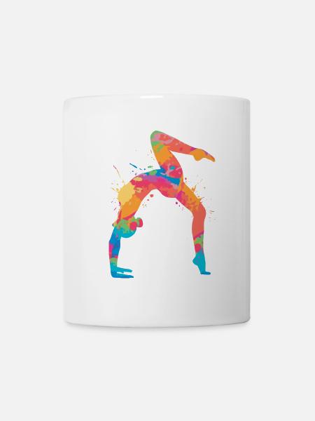 Turnerin Gymnastik Handstand Mädchen Damen Turnen - Tasse - Weiß