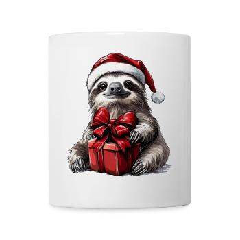 Faultier Weihnachten Weihnachtspullover Geschenk - Tasse - Weiß - Vorne