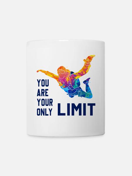 Skydive Fallschirmspringer Skydiver Freifall - Tasse - Weiß