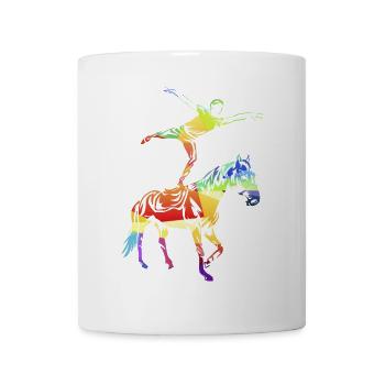 Anmutige Voltigiererin Mannschaft - Tasse - Weiß - Vorne