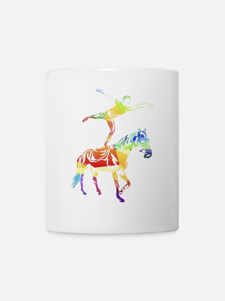 Anmutige Voltigiererin Mannschaft - Tasse - Weiß