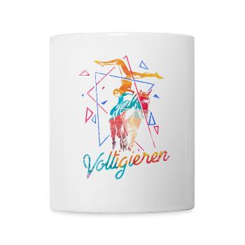 Akrobatische Voltigiererin Pferdetanz - Tasse - Weiß - Vorne