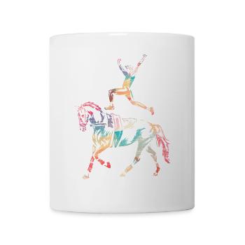 Akrobatischer Voltigiersport Mannschaft - Tasse - Weiß - Vorne