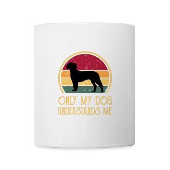 Deutsche Bracke Dog Love Silhouette Vintage Sunset - Tasse - Weiß - Vorne