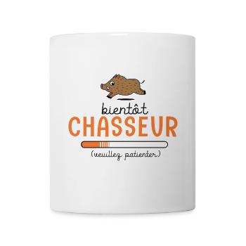Bientôt Chasseur Body Bébé Cadeau Papa Chasse - Mug blanc - blanc - Devant