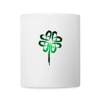 Kleeblatt Symbol Keltische Symbole - Tasse - Weiß - Vorne