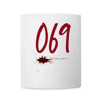 Postleitzahl Frankfurt 069 - Tasse - Weiß - Vorne