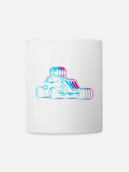 Kart Rennen Go Karts Mädchen Jungen Go-Kart - Tasse - Weiß