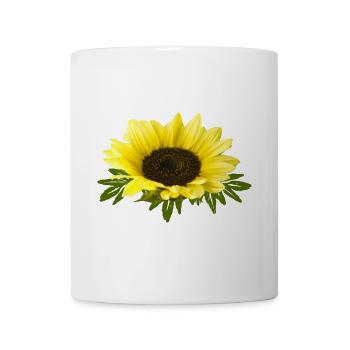 Sonnenblume - Tasse - Weiß - Vorne