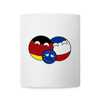 Countryball Germany France EU - Brexit - Tasse - Weiß - Vorne