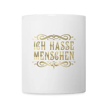 Ich hasse Menschen! - Tasse - Weiß - Vorne