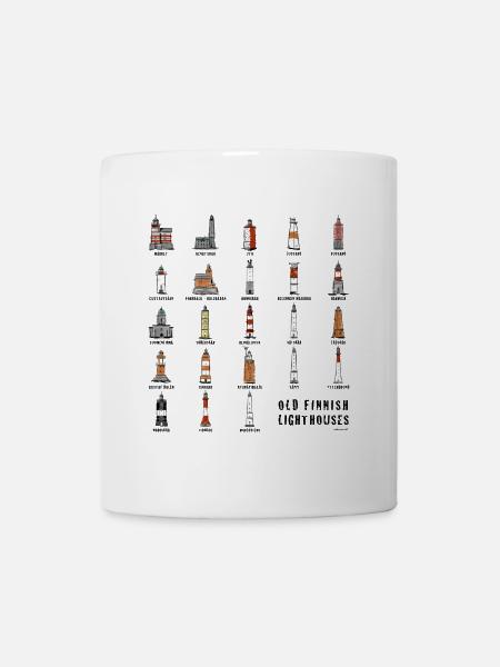FINNISH LIGHTHOUSE Hemden, Textilien und Geschenkartikel - Tasse - Weiß